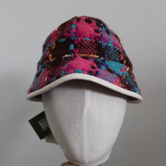 NWT GUCCI GG Elevation Tweed Spicy Multicolor Hat M 57 cm - Picture 7 of 9